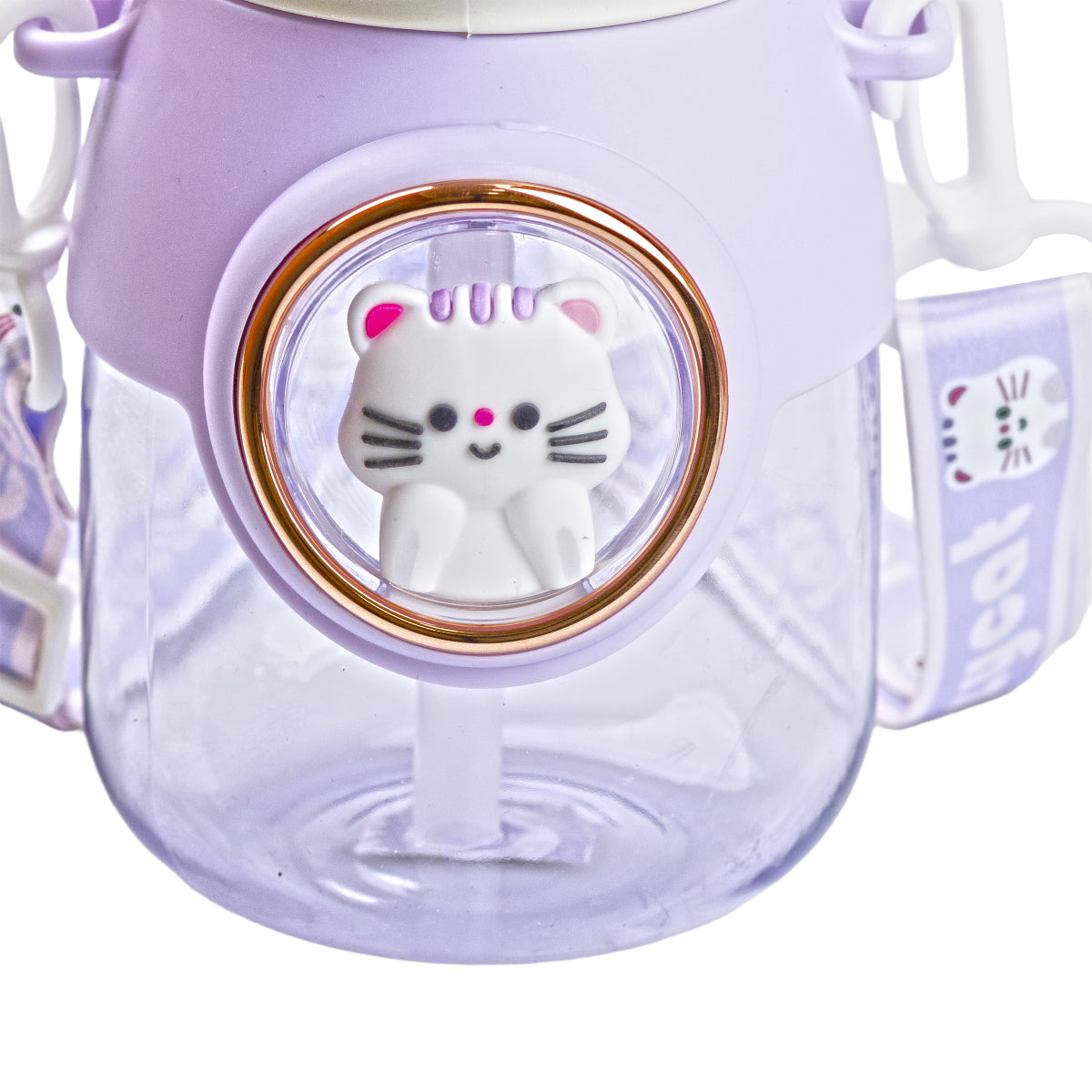 Пляшка для води дитяча 820 мл з ручкою та ремінцем