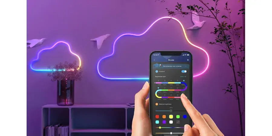 Розумний RGB смарт неон 2 м управління з телефону та пульта Smart LED Neon