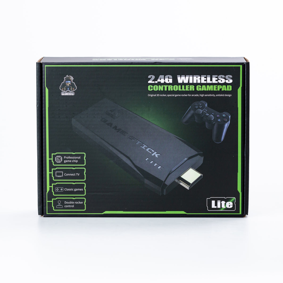 Ігрова приставка M8 Mini Game Stick 10000 ігор 4K/HDMI/64 Gb + 2 бездротових джойстика