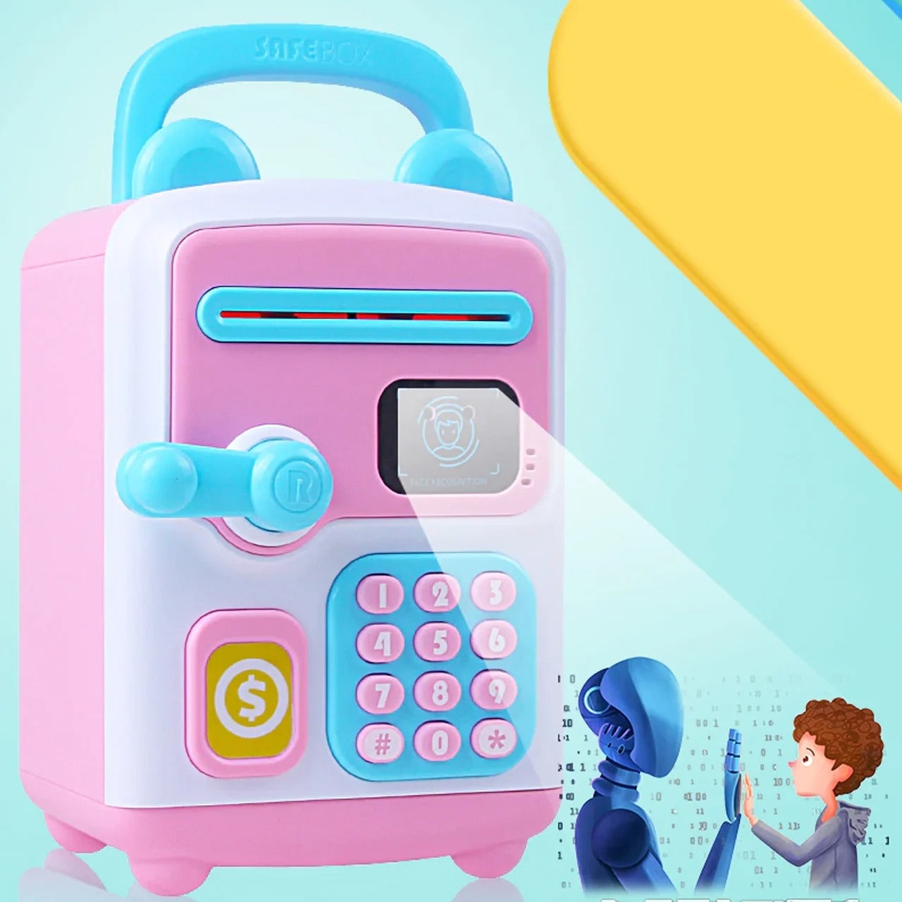 Електронна скарбничка-сейф Face Recognition Money BOX із розпізнаванням обличчя 