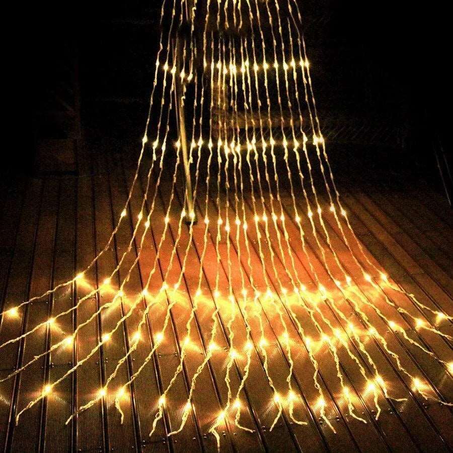 Гірлянда-штора Водоспад 2х2 м, 160 LED зі статичним режимом, тепле світло