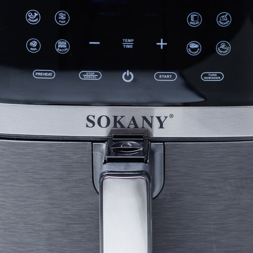 Аерогриль-фритюрниця SOKANY SK-10004 на 8,5 літрів, чорний