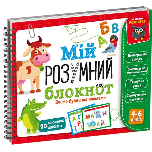 КНИГА "МІЙ РОЗУМНИЙ БЛОКНОТ: ЛОГІКА ДЛЯ МАЛЮКІВ"