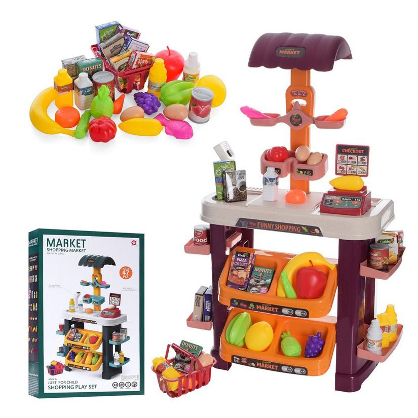 ІГРОВИЙ НАБІР "МАГАЗИН", 47 ЕЛЕМЕНТІВ BEI DI YUAN TOYS
