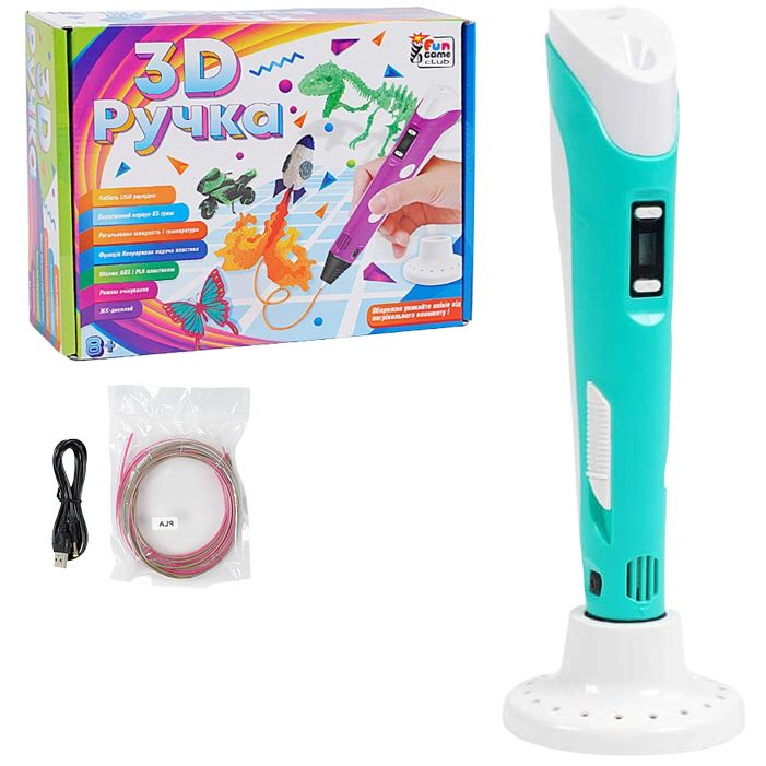 РУЧКА 3D "4FUN GAME CLUB", USB КАБЕЛЬ ЖИВЛЕННЯ, В КОРОБЦІ