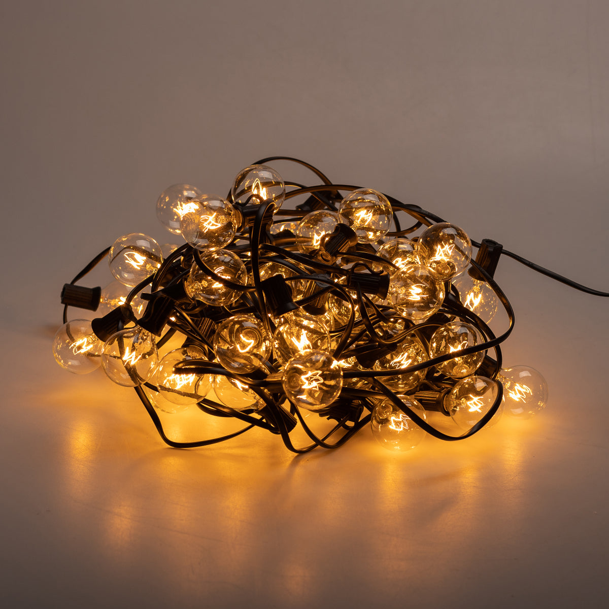 Ретро-гірлянда вулична 50 LED G40 довжина 15 метрів, жовтий