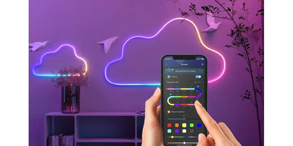 Розумний RGB смарт неон 2 м управління з телефону та пульта Smart LED Neon