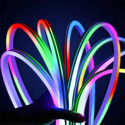 Розумний RGB смарт неон 2 м управління з телефону та пульта Smart LED Neon